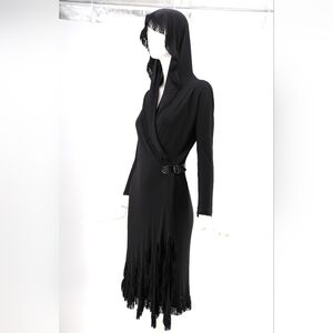 Vintage Jean Paul Gaultier Adams Hooded Dress | Size 8